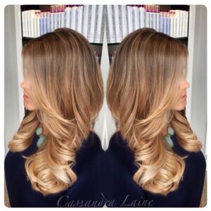 view of the hair of Cassandra Laine