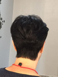 backside view before hair cut