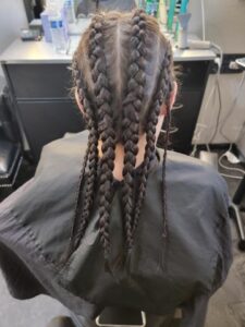 stylish braids of the women