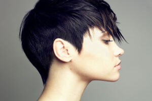 lady hair after styling