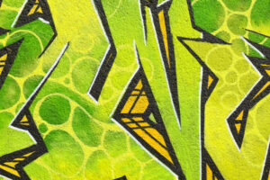 Green graffiti backgroundGr